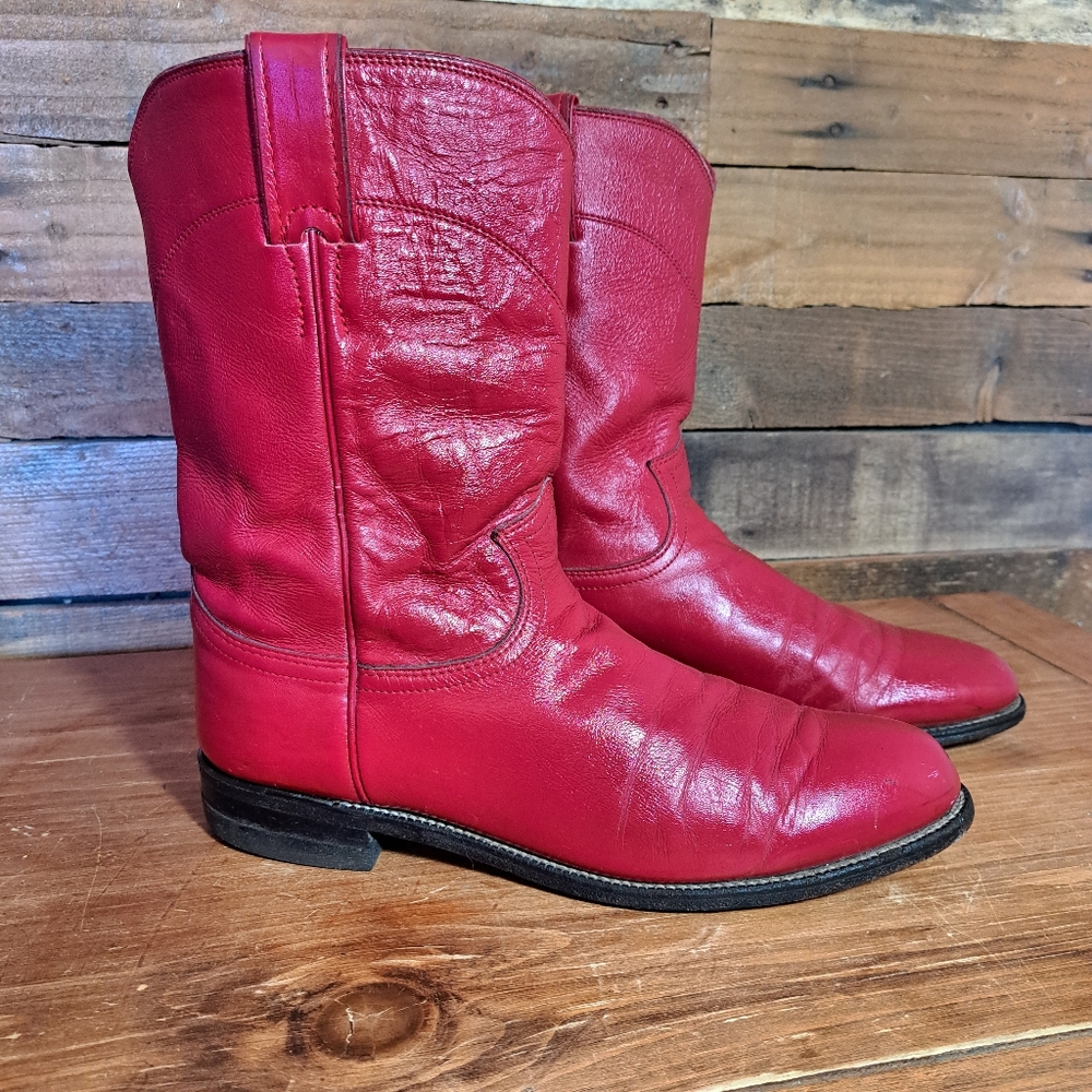 Justin Boots Red Heeled Boots